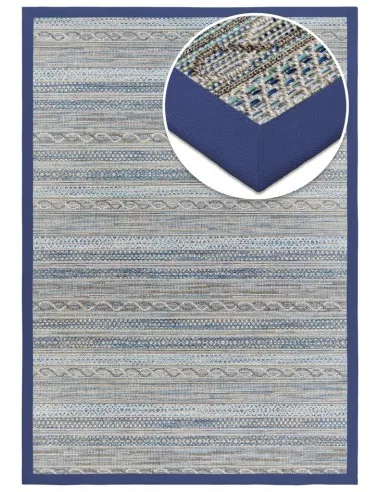 Barbados udendørs tæppe i polypropylene 200 x 290 cm - Blågrå
