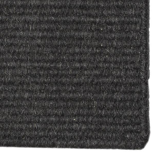 C. Olesen Luxor ensfarvet tæppe - 250X250 cm. - Antracit
