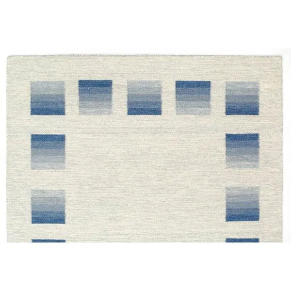 C. Olesen afpasset Kelim tæppe - Gent - Blå - 250 x 300 cm