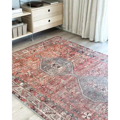 Kazak rød - maskinvævet tæppe