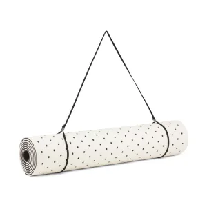 Moshi Moshi Mind - Dotted signature yogamåttet - Ecru/black