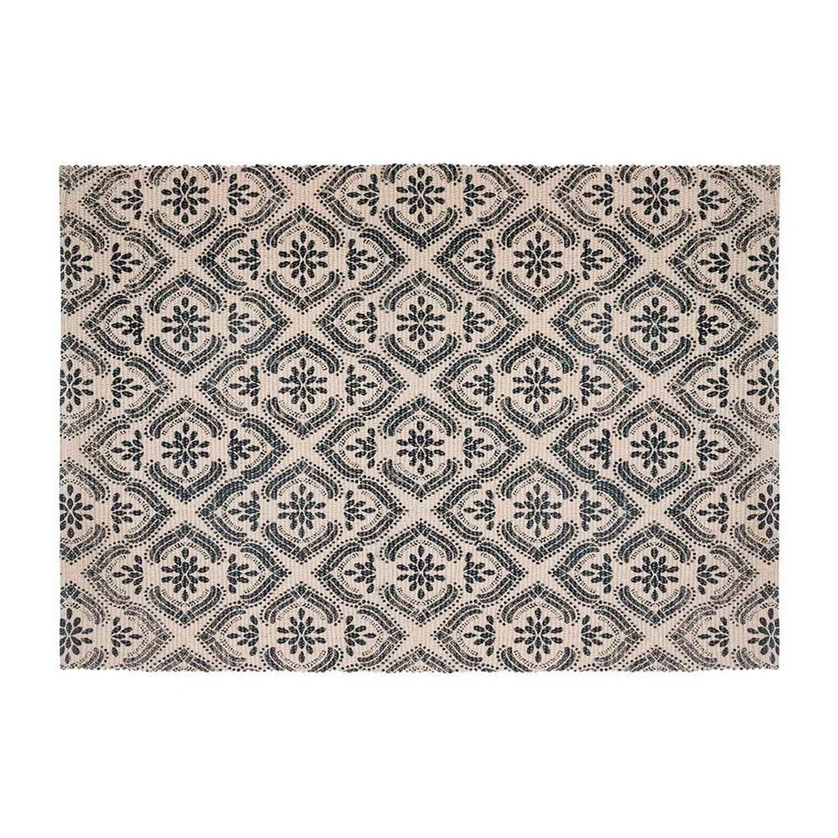 Tæppe Atmosphera Sort Beige Bomuld Multifarvet 60 x 90 cm