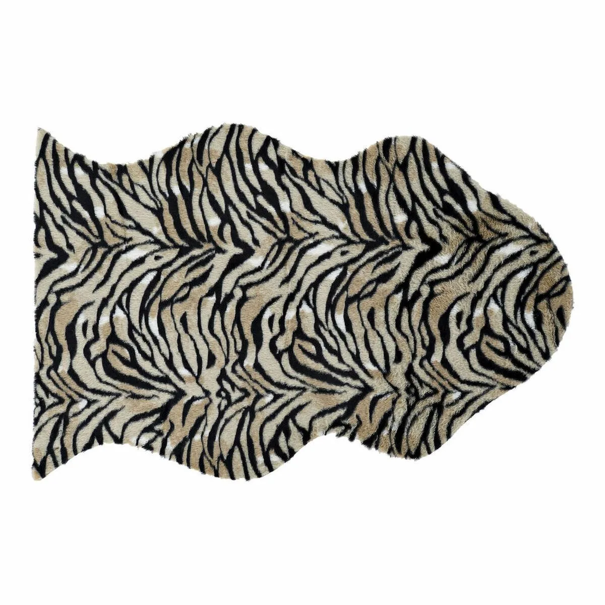 Tæppe Hvid Brun Sort Kolonistil Jungle 60 x 90 x 2 cm